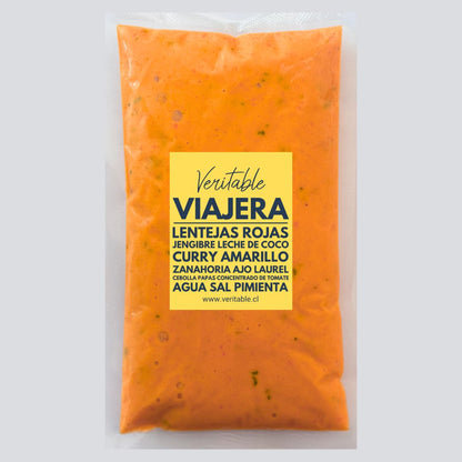 Crema de lentejas curry