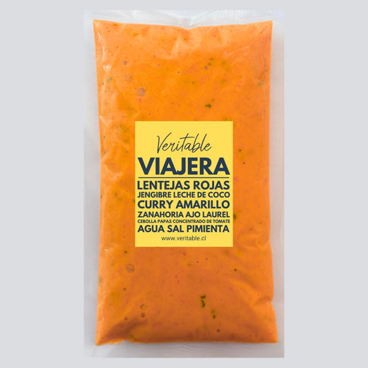 Crema de lentejas curry