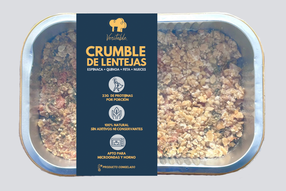 Crumble de lentejas