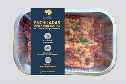 Enchiladas de carne molida