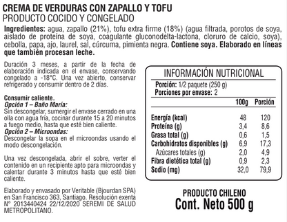 Crema zapallo tofu
