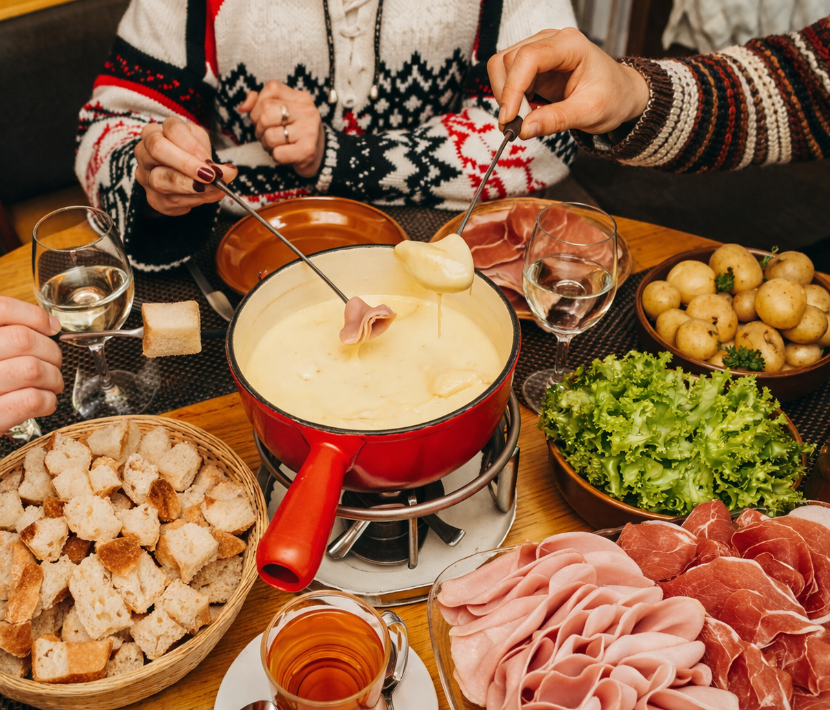 Fondue de queso para compartir
