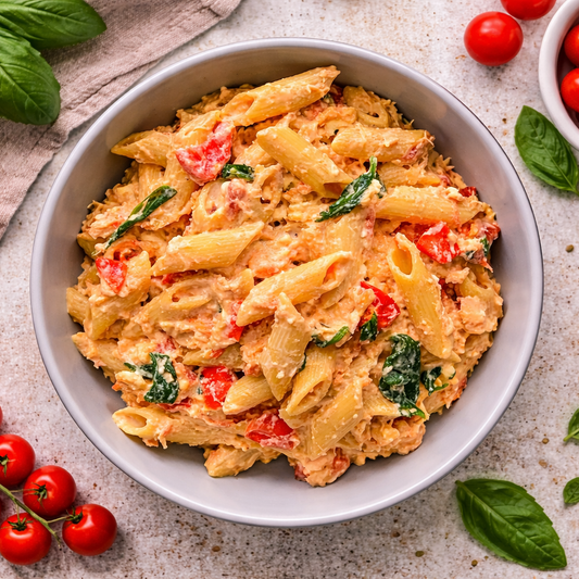 Pasta con salmon