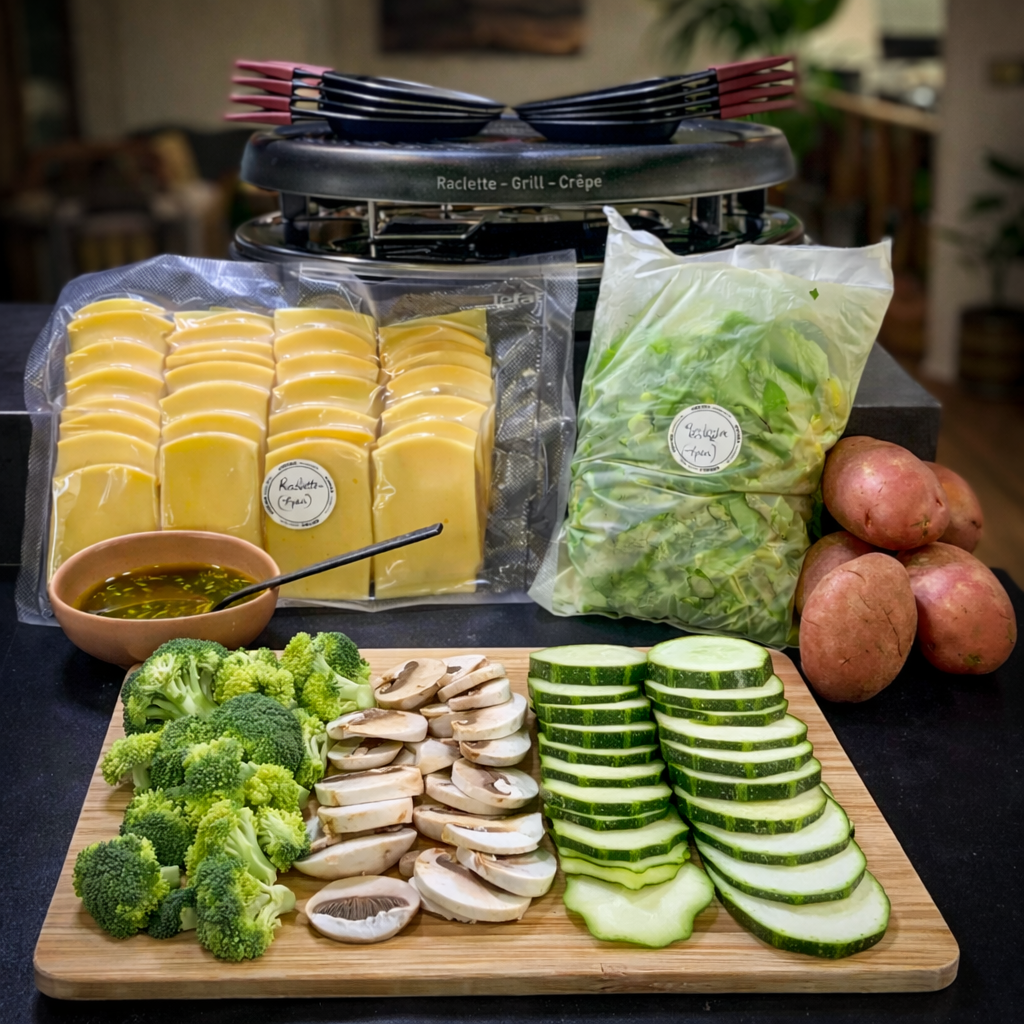 Raclette Vegetariana para compartir