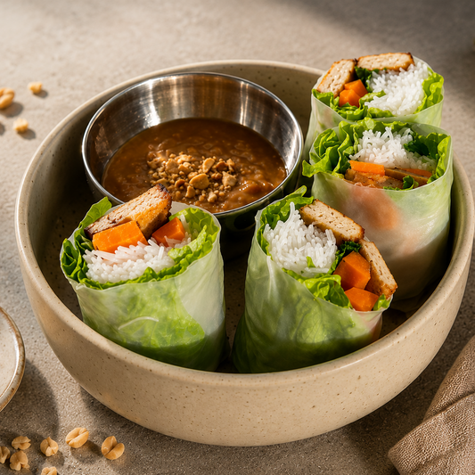 Rollo de primavera con tofu