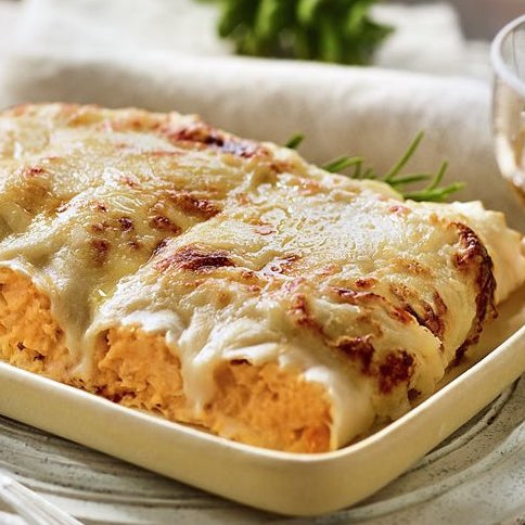 Canneloni de zanahoria & tofu