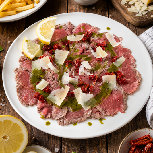 Carpaccio con papas