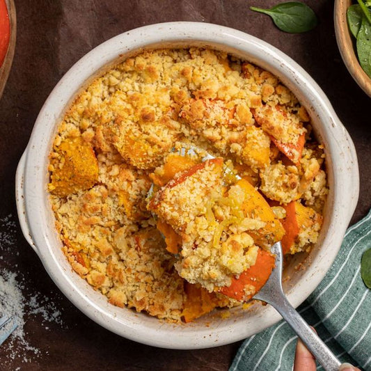 Crumble de zapallo feta