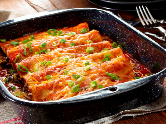 Enchiladas con lentejas