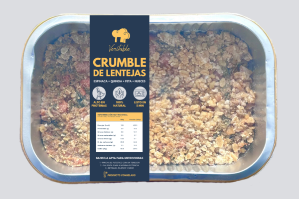 CRUMBLE DE LENTEJAS